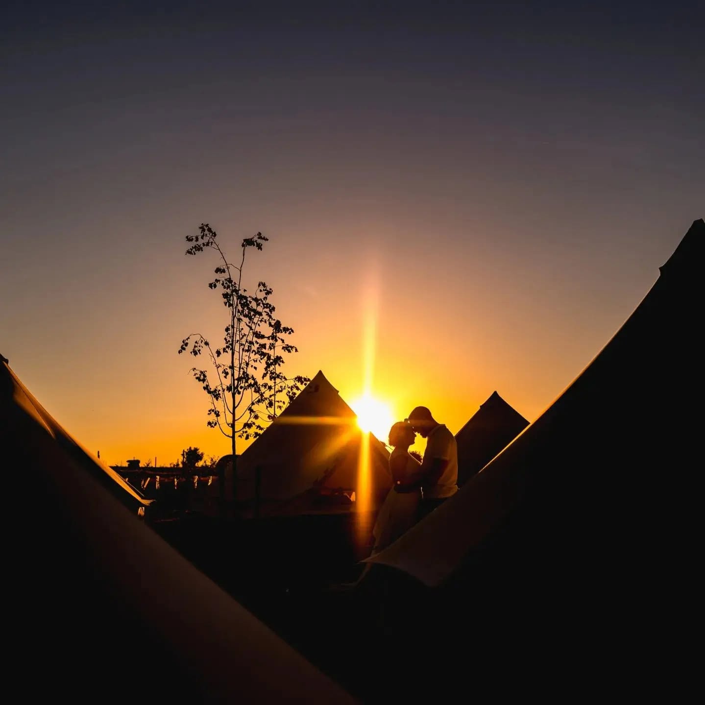 Bell tent event accommodation